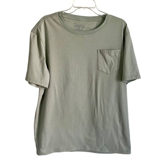 Tackle & Tides Short Sleeve Light Green Tee Shirt Men's Large - Picture 1 of 7